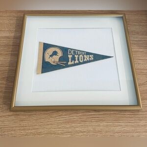 NFL Team Vintage Pennant Flags Framed 11x13